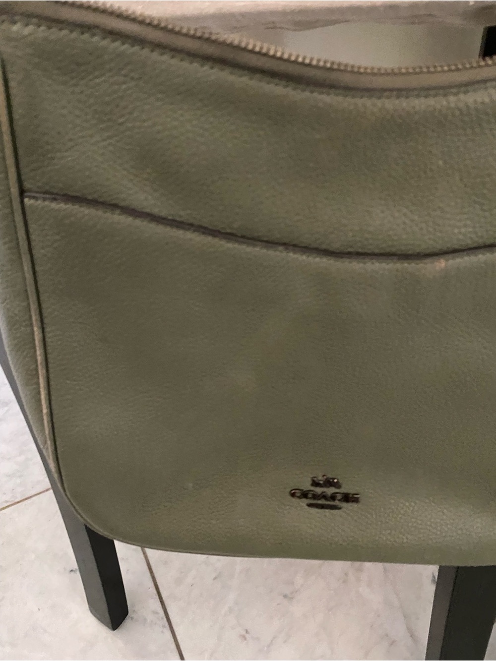 Coach Olive Green Leather Women’s Shoulder Bag - Designer Style